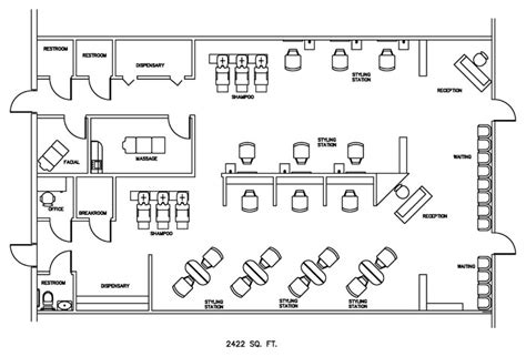 Salon Design Layout