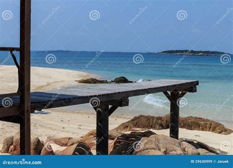 Beautiful Wooden Pier on Beach Stock Image - Image of jetty, pier: 29630999