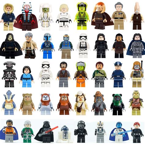 40pcs Bulk Star Wars Minifigures Collection Fit Lego Minifigures