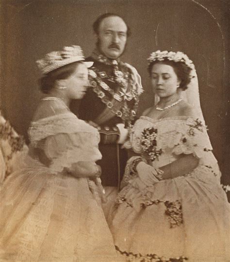 The princess with her parents. Queen Victoria was so nervous about the whole affair and upset by ...