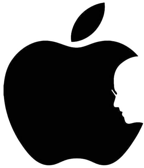 Apple Steve Jobs Logo Vinyl Sticker