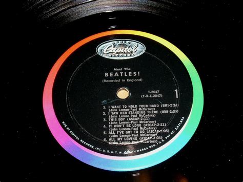 The Beatles Meet The Beatles! Record Album Vinyl Vintage Capitol MONO Near Mint7 - Vinyl Records