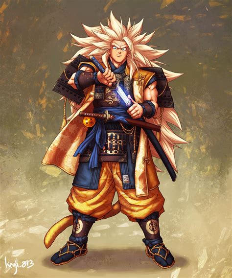 Fã reimagina Goku Super Saiyajin 3 de Dragon Ball Z como um Samurai, e o resultado é incrível ...