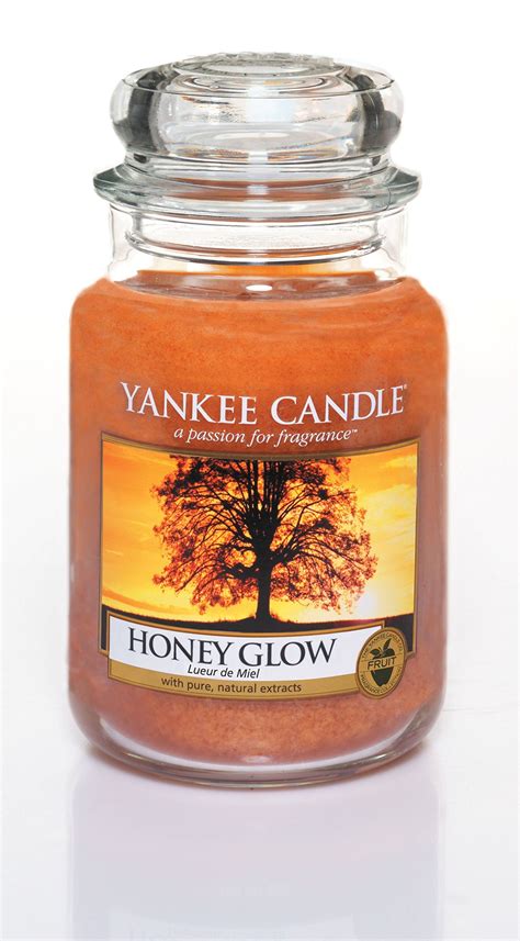 Yankee Candle Honey Glow Large Jar (New for Autumn 2014): Amazon.co.uk ...