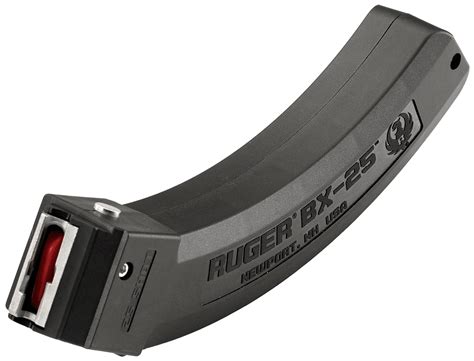 Ruger 90361 BX-25 25rd Magazine Fits Ruger 10/22/SR/77/Charger 22LR Black – GunStuff®