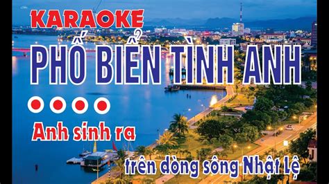 Phố biển tình anh - Karaoke - YouTube