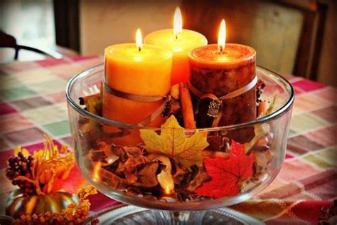 21 Candles Centerpiece Ideas for Thanksgiving Decorating on Small Budget