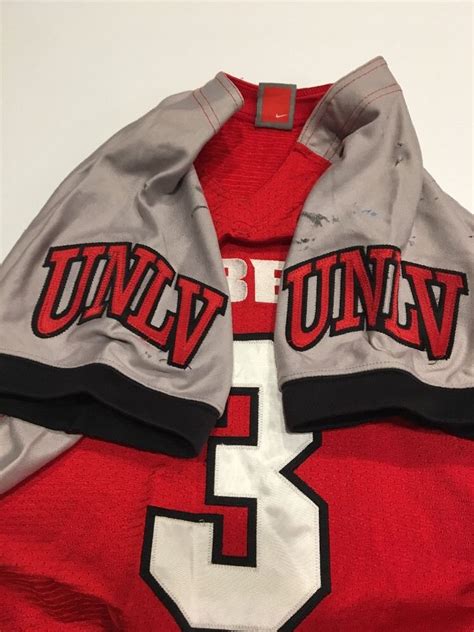 Game Worn Used Nike UNLV Runnin’ Rebels Football Jersey Size M #3 ...