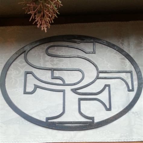 Recycled Metal 49ers Logo Wall Decor San Francisco NFL