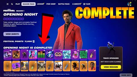 How To COMPLETE ALL OPENING NIGHT FESTIVAL PASS QUEST CHALLENGES in Fortnite! (Free Rewards ...