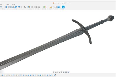 Glamdring - prop replica 1200mm by NiH | Download free STL model ...