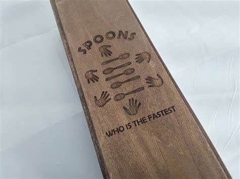 Spoons Game With Cards Spoons and Rules. Includes Handmade - Etsy