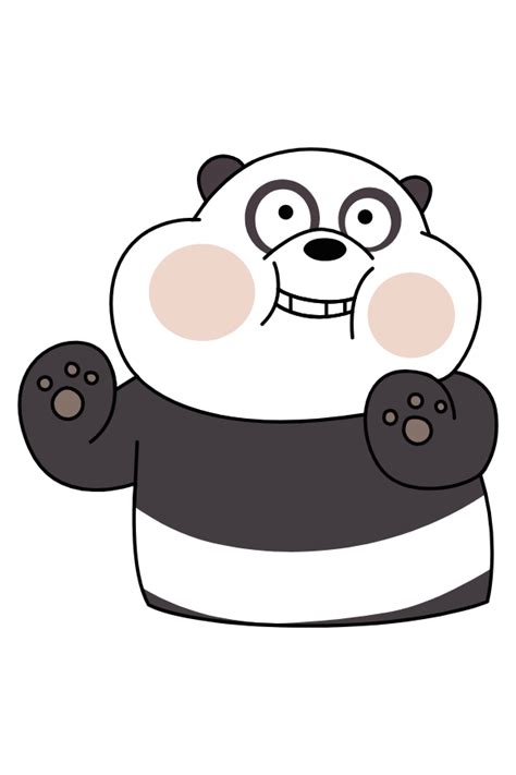 We Bare Bears Cute Panda Sticker | We bare bears, Bare bears, We bare ...