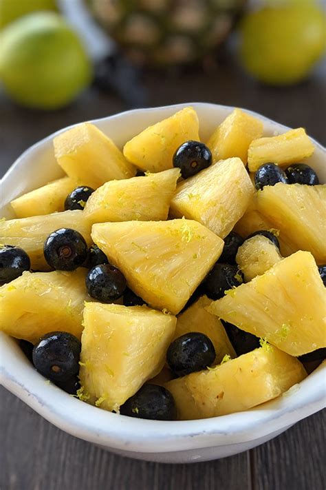 Pineapple and Blueberry Fruit Salad