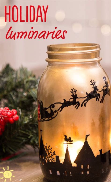 10 Beautiful DIY Christmas Luminaries