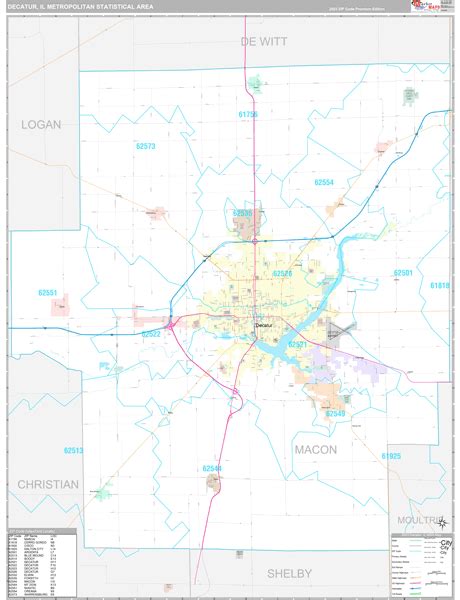 Decatur Metro Area, IL Maps