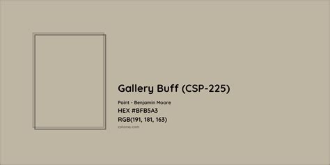 Benjamin Moore Gallery Buff (CSP-225) Paint color codes, similar paints and colors - colorxs.com