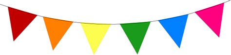 Bunting around middle tier | Rainbow bunting, Clip art, Bunting flag