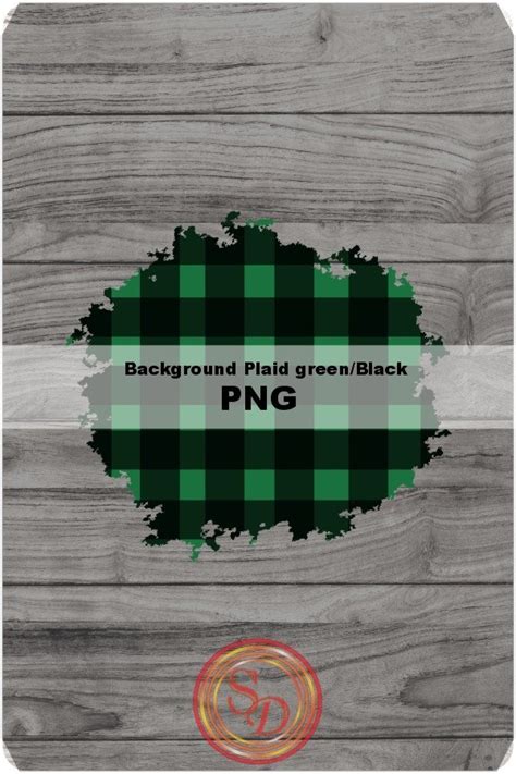 Sublimation background plaid green/black1