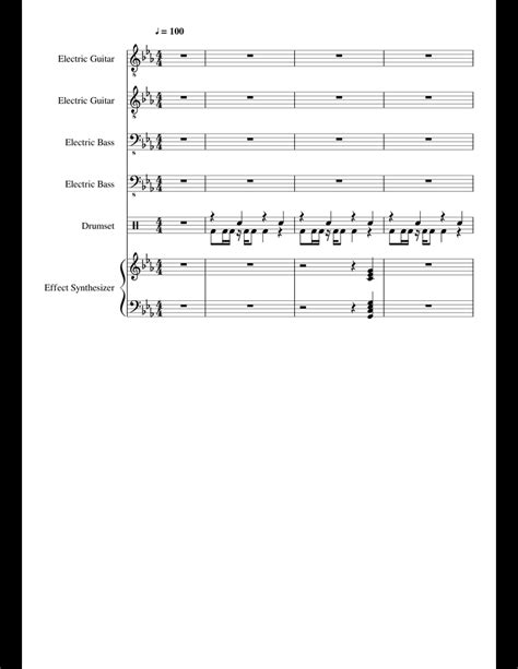 _Muse - Dead Inside sheet music for Guitar, Bass, Percussion ...