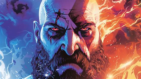 Kratos Colorful head HD God of War Wallpaper, HD Games 4K Wallpapers ...