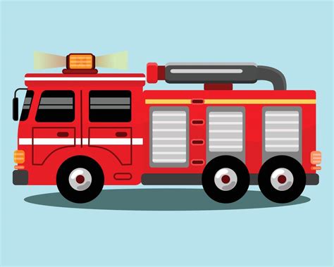 fire truck in vector illustration 11182885 Vector Art at Vecteezy