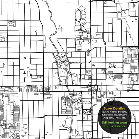 Oshawa Ontario Map Print ON Canada Map Art Poster City | Etsy