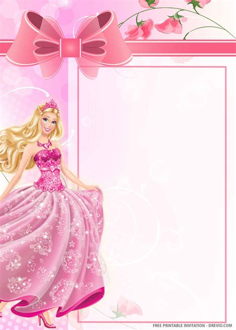 (FREE PRINTABLE) – Barbie Dream House Birthday Invitation Templates | Download Hundreds FREE ...