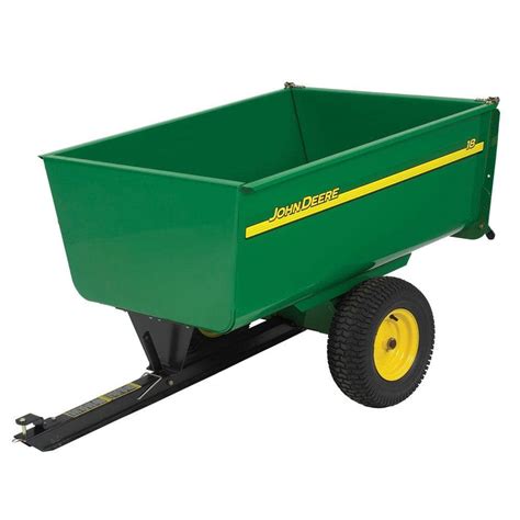 John Deere 1,650 lb. 18 cu. ft. Tow-Behind Steel Utility Cart-HDC-18JD - The Home Depot