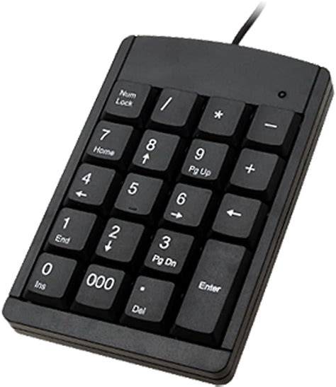 Amazon.com: uxcell PC Computer USB 2.0 Wired Numeric Keypad Numpad ...