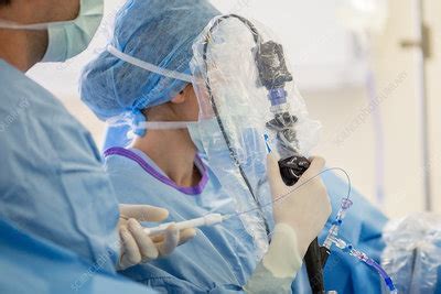 Ureteroscopy and Laser Lithotripsy - Stock Image - C034/3525 - Science Photo Library