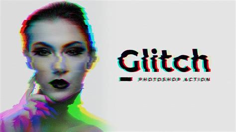 Glitch Effect Photoshop Action Tutorial - YouTube