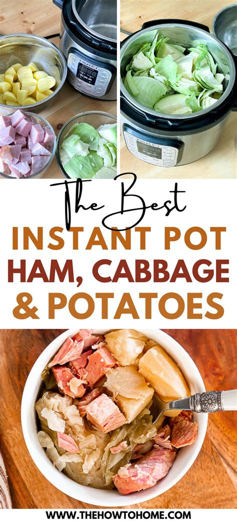 Instant Pot Ham and Cabbage - The How-To Home