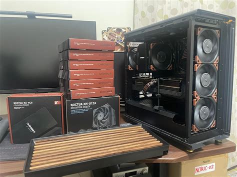 More! More and more Noctua fans! Amazing build for Fractal Design North ...