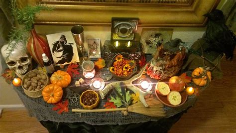 Samhain Altar, Pagan Altar, Witchy | Samhain altar, Samhain, Pagan altar