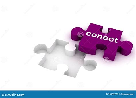 Connect puzzle stock illustration. Illustration of match - 15769778