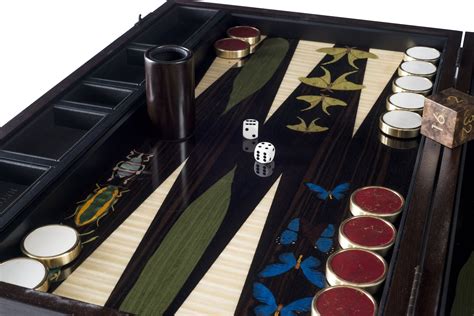 Exquisite Inlaid Backgammon Board