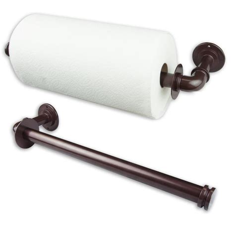 Hart & Harlow Metal Bronze Paper Towel Holder in the Paper Towel Holders department at Lowes.com