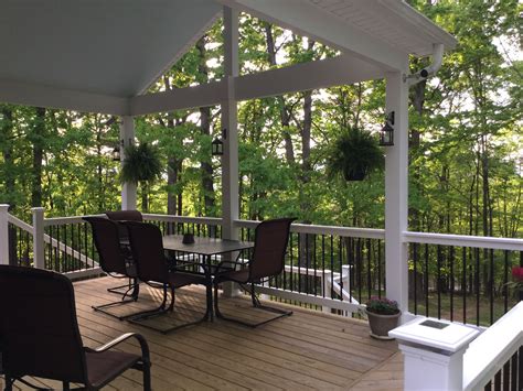 My new covered back porch! | Covered back porches, Screened porch, Outdoor decor