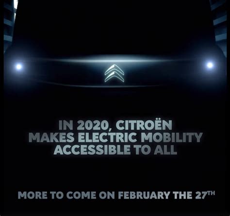 Citroen Teases New EV, Promises Electric For All | Carscoops