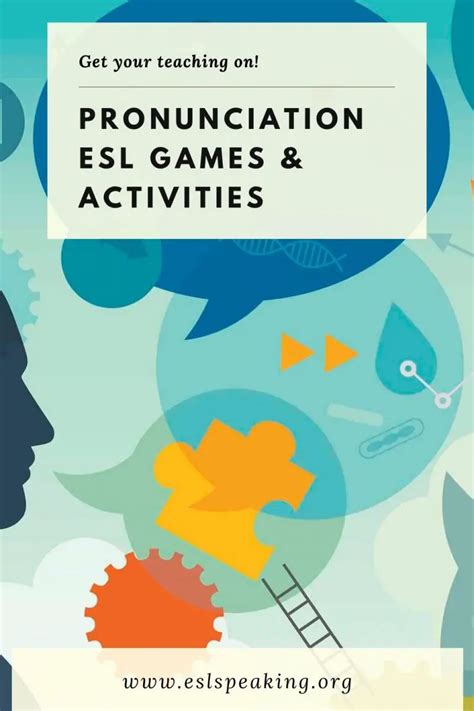 ESL Pronunciation Activities, Games, Worksheets & Lesson Plans