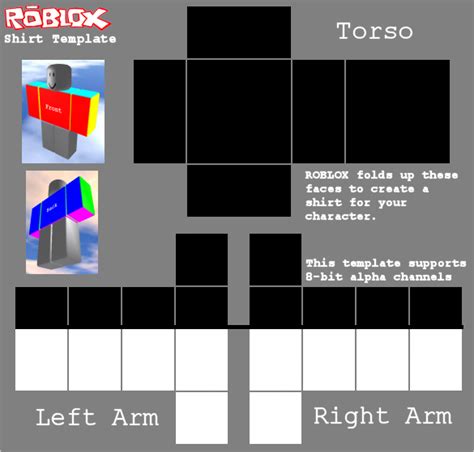 Roblox Tshirt Template by AverageLeaf on DeviantArt