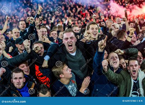 Feyenoord Fans On The Stands Editorial Photo | CartoonDealer.com #88529573