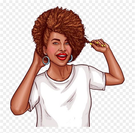 Download Afro Wig Clip Art - Png Download (#4112059) - PinClipart