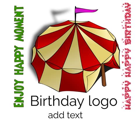 Birthday logo design template. | PosterMyWall