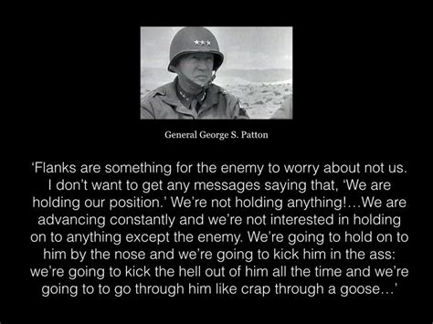 General George S. Patton - stressing the need for the U.S. Third Army ...