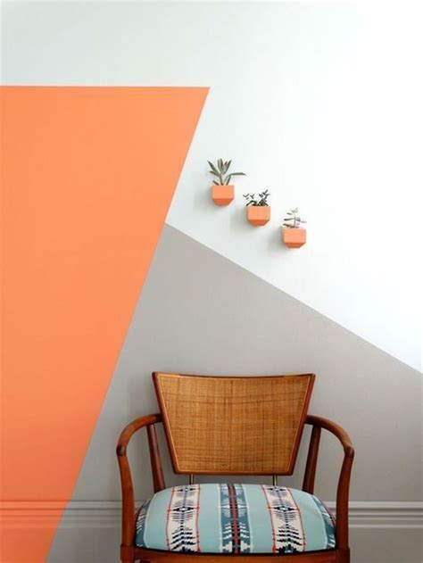 01 Gorgeous Wall Painting Ideas that so Artsy - Lovelyving | Living room decor orange, Living ...