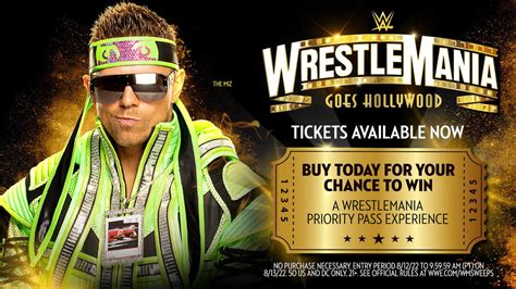 WWE WrestleMania General On-Sale Sweepstakes Official Rules | WWE