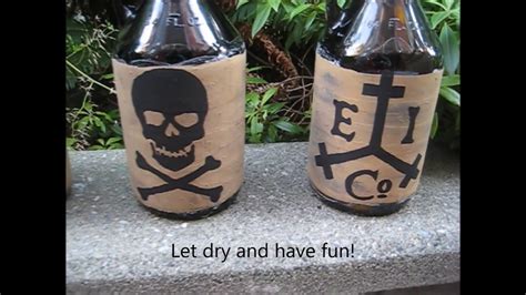 Making Pirate Rum Bottles - YouTube