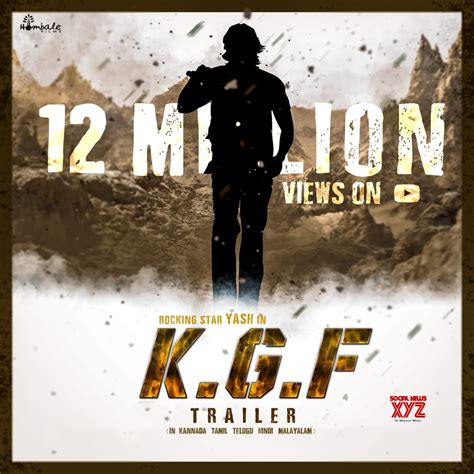 KGF Trailer Crosses 12 Million Views - Social News XYZ